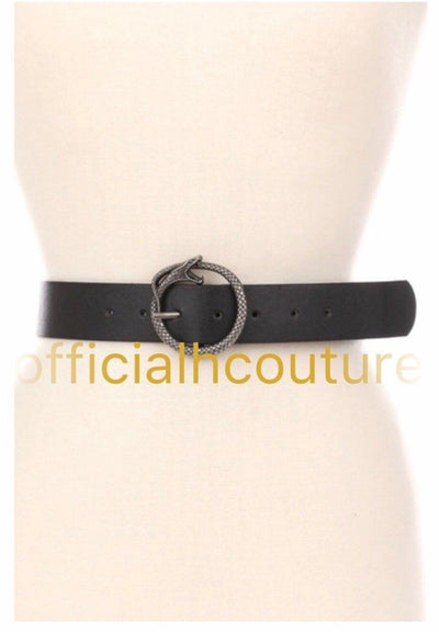 In My Place Belt-(Black) - Haute Couture